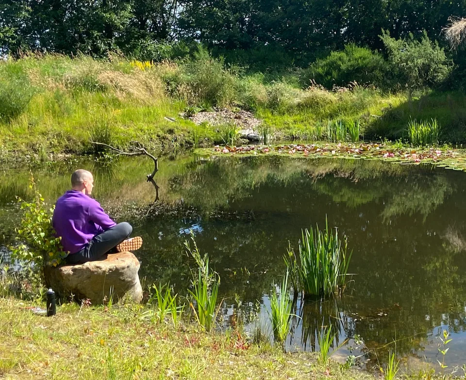 The natural swimming pond